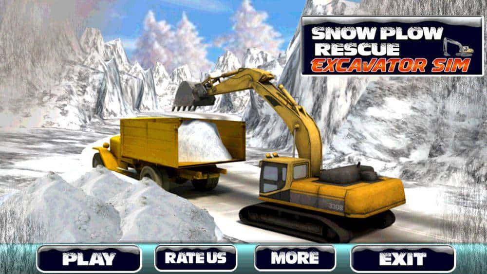 Скриншот #1 из игры Winter Snow Rescue Excavator